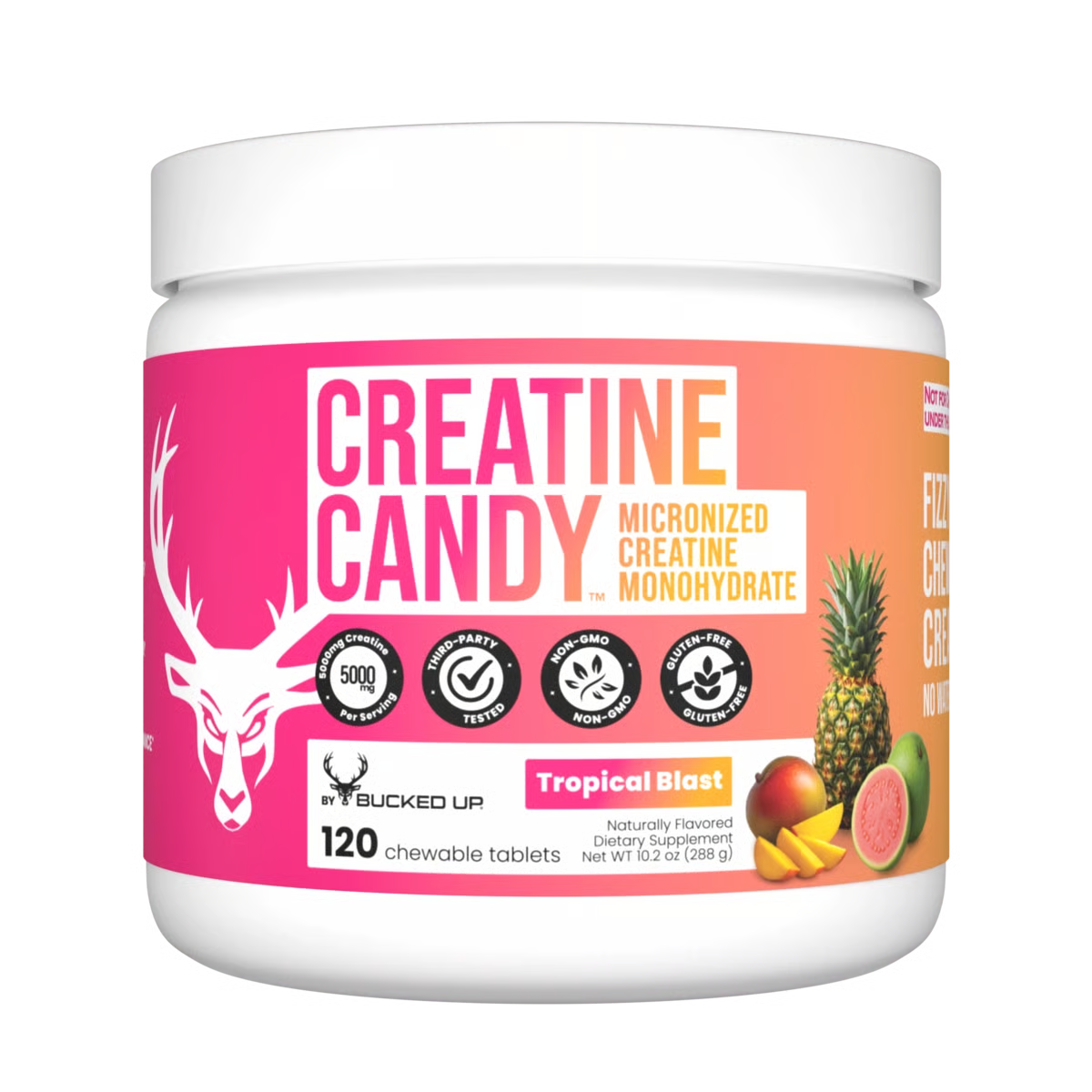 Bucked Up Creatine Candy | 5g Micronized Creatine Monohydrate Chewables