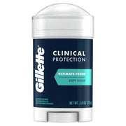 Gillette Antiperspirant Deodorant for Men, Clinical Soft Solid, Ultimate Fresh, 72 Hr. Sweat Protection, 2.6 oz