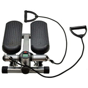 Adjustable Mini Stepper with LCD Monitor Stepping Machine, Comes with Resistance Bands