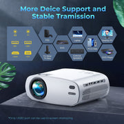 with WiFi and Bluetooth, 9500L Native 1080P Projector