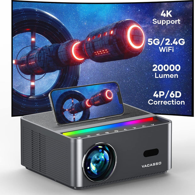 Outdoor Movie Projector for Phone/PC/TV Stick